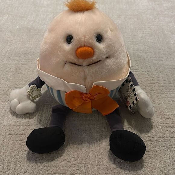 Vintage APPLAUSE Humpty Dumpty Stuffed Animal Plush Toy with Tags - Picture 1 of 9